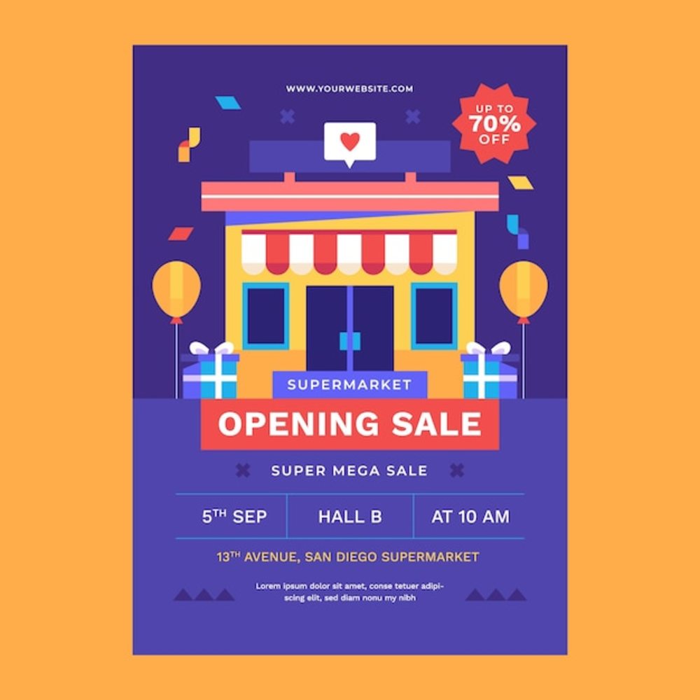 平面設計超市傳單模板